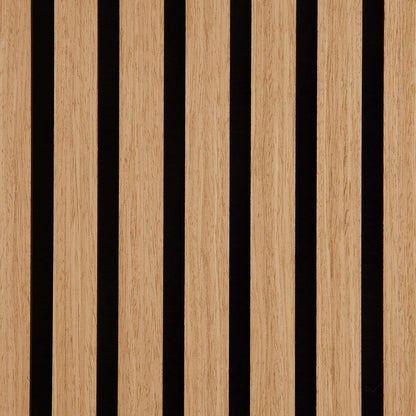 Akustický panel GRACE 2ks/sada - čierna/farba duba, Modern, drevo/kompozitné drevo (60,5/120/2,2cm) - Mömax
