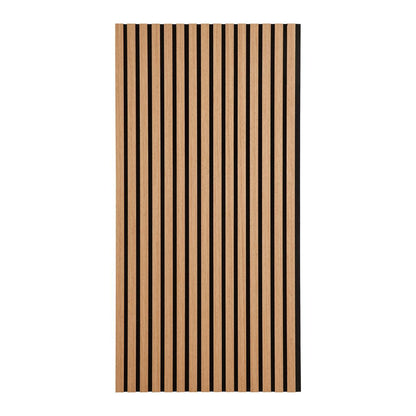 Akustický panel GRACE 2ks/sada - čierna/farba duba, Modern, drevo/kompozitné drevo (60,5/120/2,2cm) - Mömax