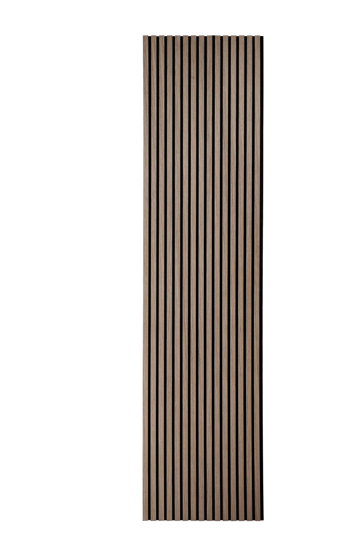 Akustický panel farba orech, 4 ks/sada - farba vlašského orecha, Modern, drevo/kompozitné drevo (60,5/28/1,2cm) - Mömax