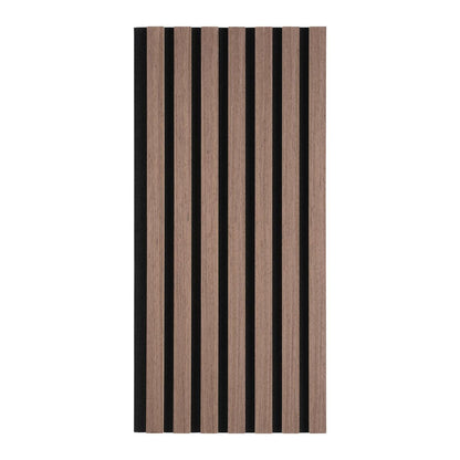 Akustický panel farba orech, 4 ks/sada - farba vlašského orecha, Modern, drevo/kompozitné drevo (60,5/28/1,2cm) - Mömax
