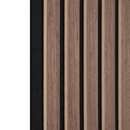 Akustický panel farba orech, 4 ks/sada - farba vlašského orecha, Modern, drevo/kompozitné drevo (60,5/28/1,2cm) - Mömax