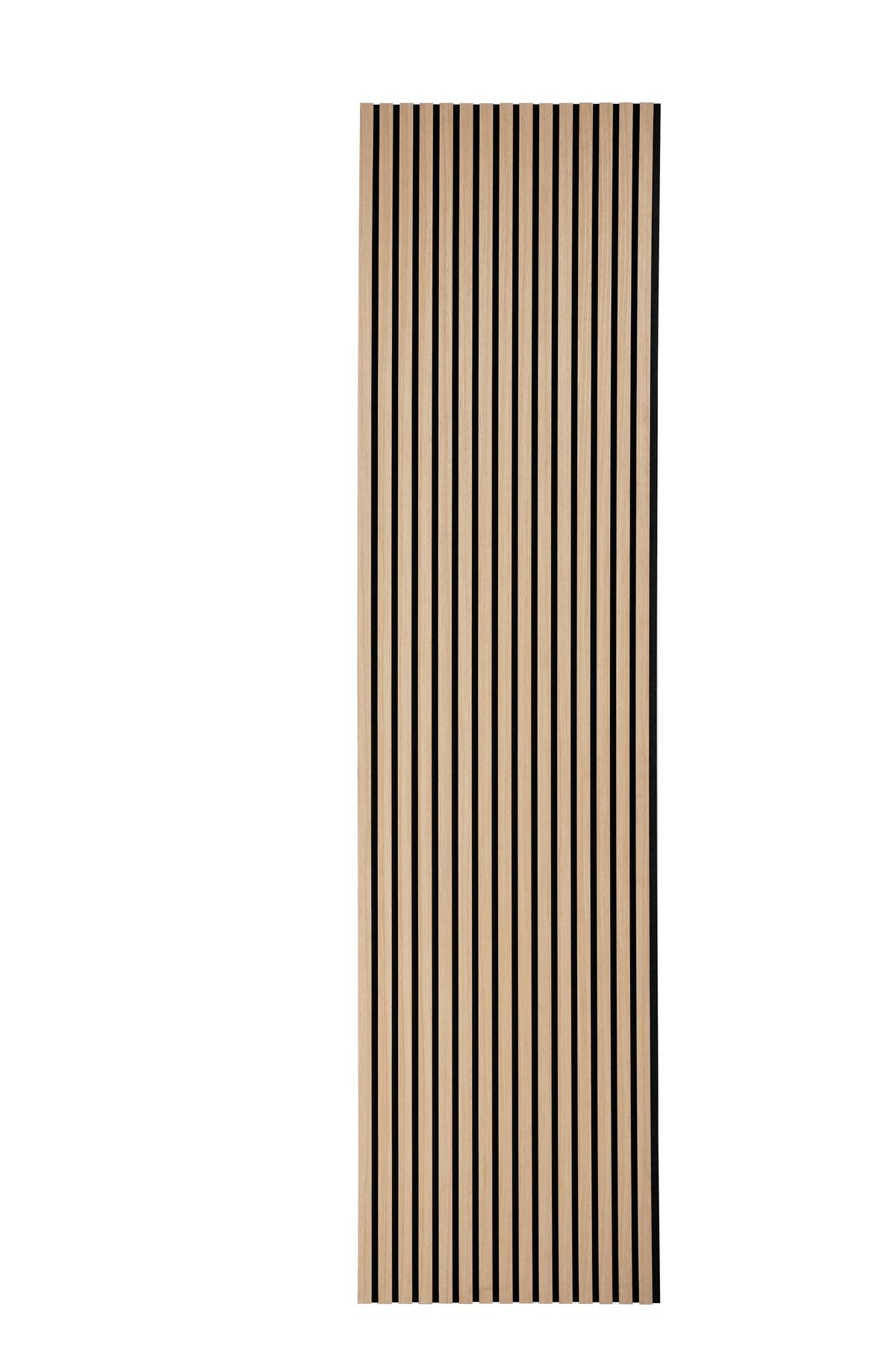 Akustický panel, dub bianco, 4 ks/sada - dub bianco, Modern, drevo/kompozitné drevo (60,5/28/1,2cm) - Mömax