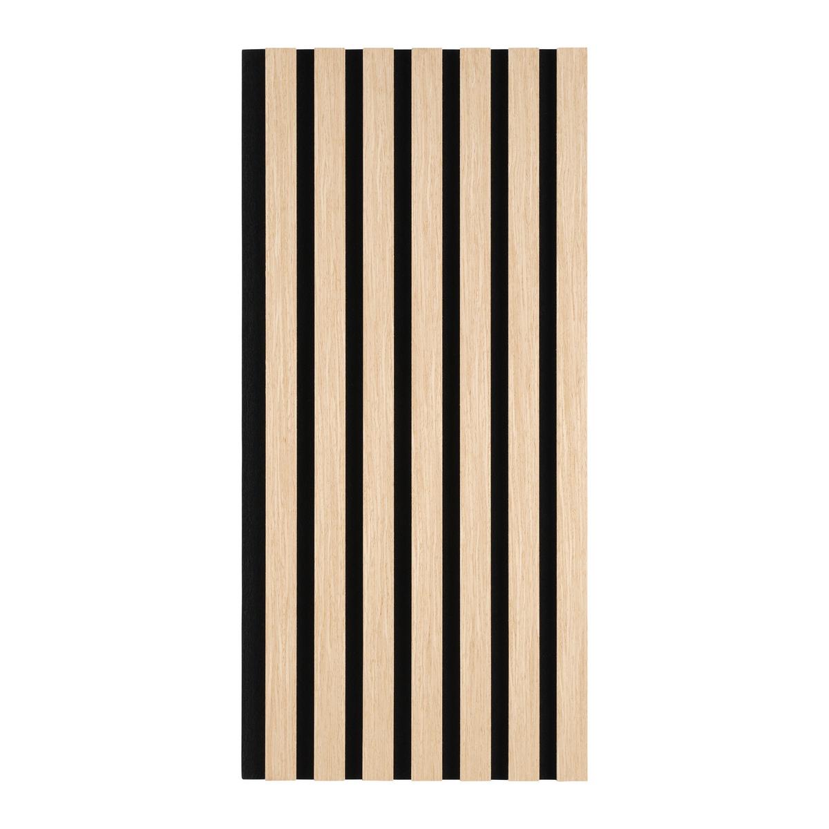 Akustický panel, dub bianco, 4 ks/sada - dub bianco, Modern, drevo/kompozitné drevo (60,5/28/1,2cm) - Mömax
