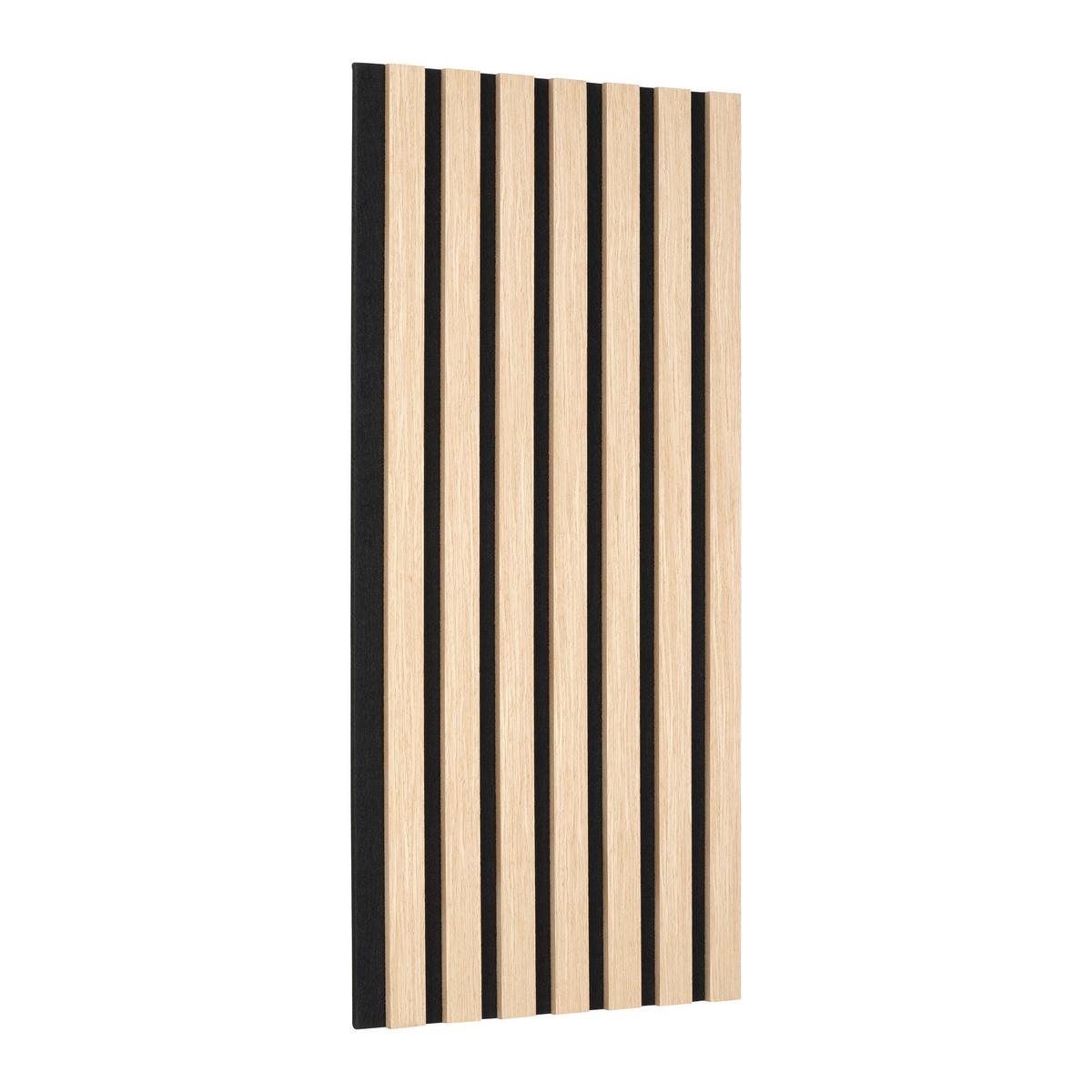 Akustický panel, dub bianco, 4 ks/sada - dub bianco, Modern, drevo/kompozitné drevo (60,5/28/1,2cm) - Mömax