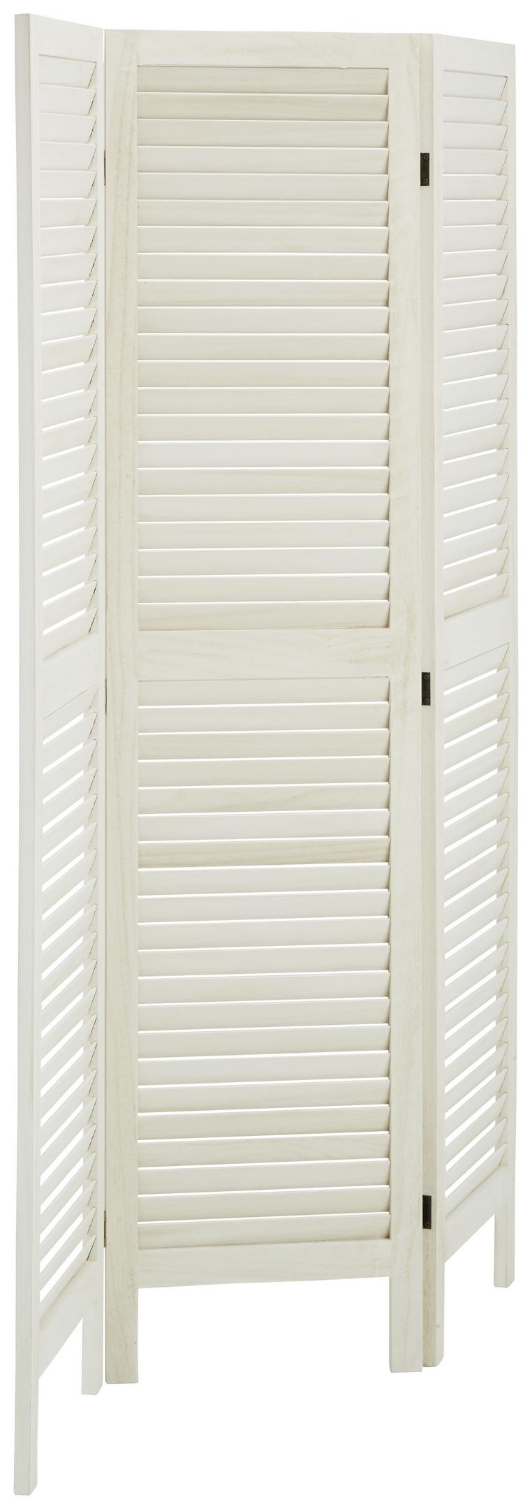 PARAVÁN LAVAL - biela, Romantik / Landhaus, drevo/kompozitné drevo (120/170/1,8cm) - Mömax