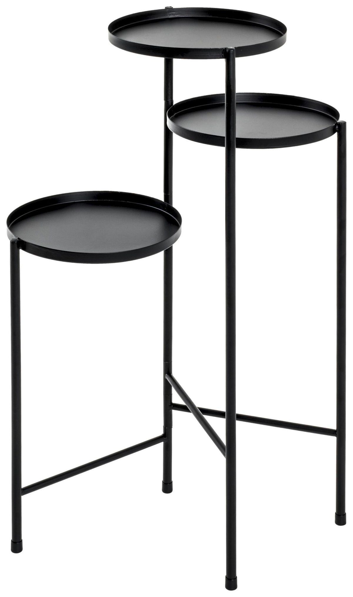 STĹPOVÝ STOJAN NA KVETY TOP - čierna, Modern, kov (45/77/45cm)