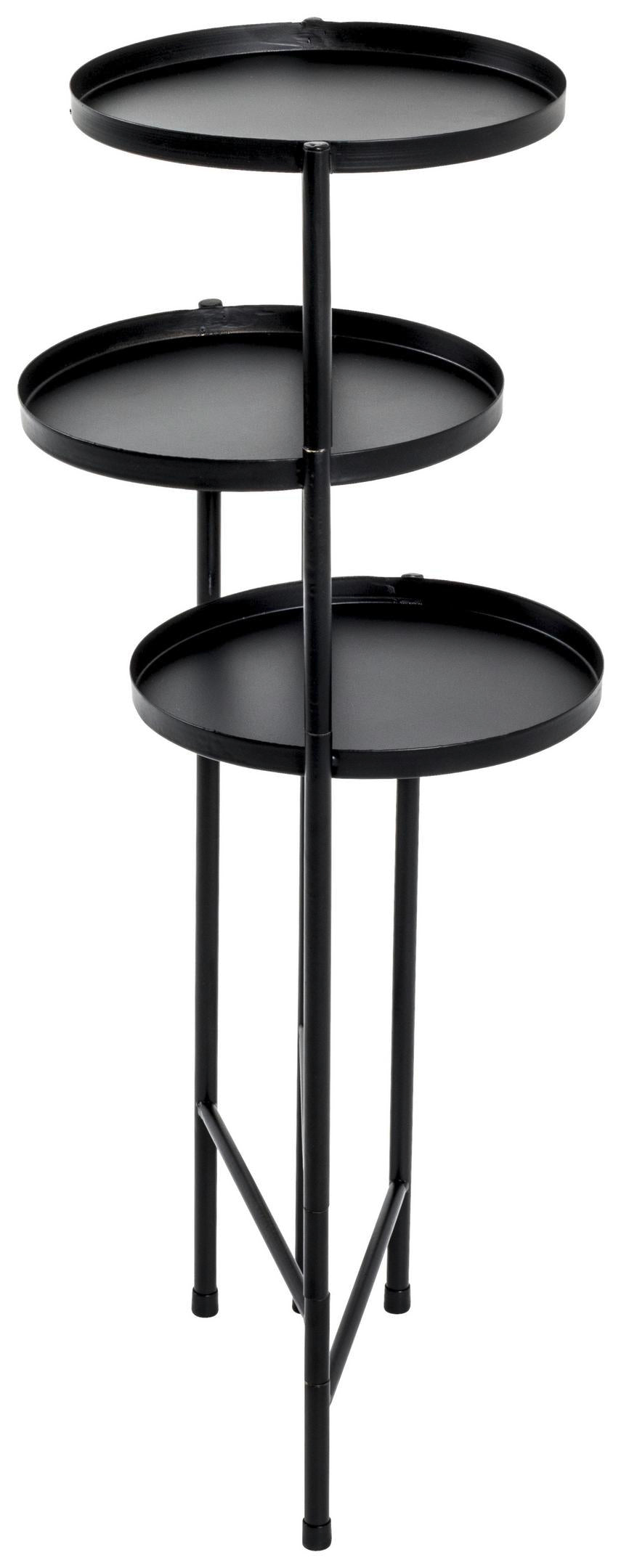 STĹPOVÝ STOJAN NA KVETY TOP - čierna, Modern, kov (45/77/45cm)