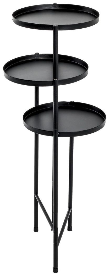 STĹPOVÝ STOJAN NA KVETY TOP - čierna, Modern, kov (45/77/45cm)