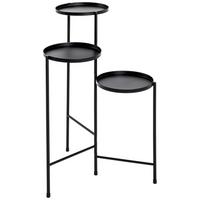 STĹPOVÝ STOJAN NA KVETY TOP - čierna, Modern, kov (45/77/45cm)