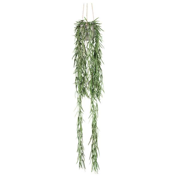 Umelá rastlina Penisetum, V: ca. 97cm - čierna/zelená, Basics, textil/plast (97cm) - Modern Living