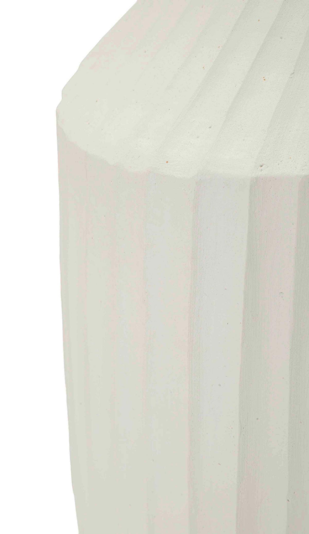 VÁZA ICE POT - biela, Basics, kov (28,5/50,5/28,5cm)