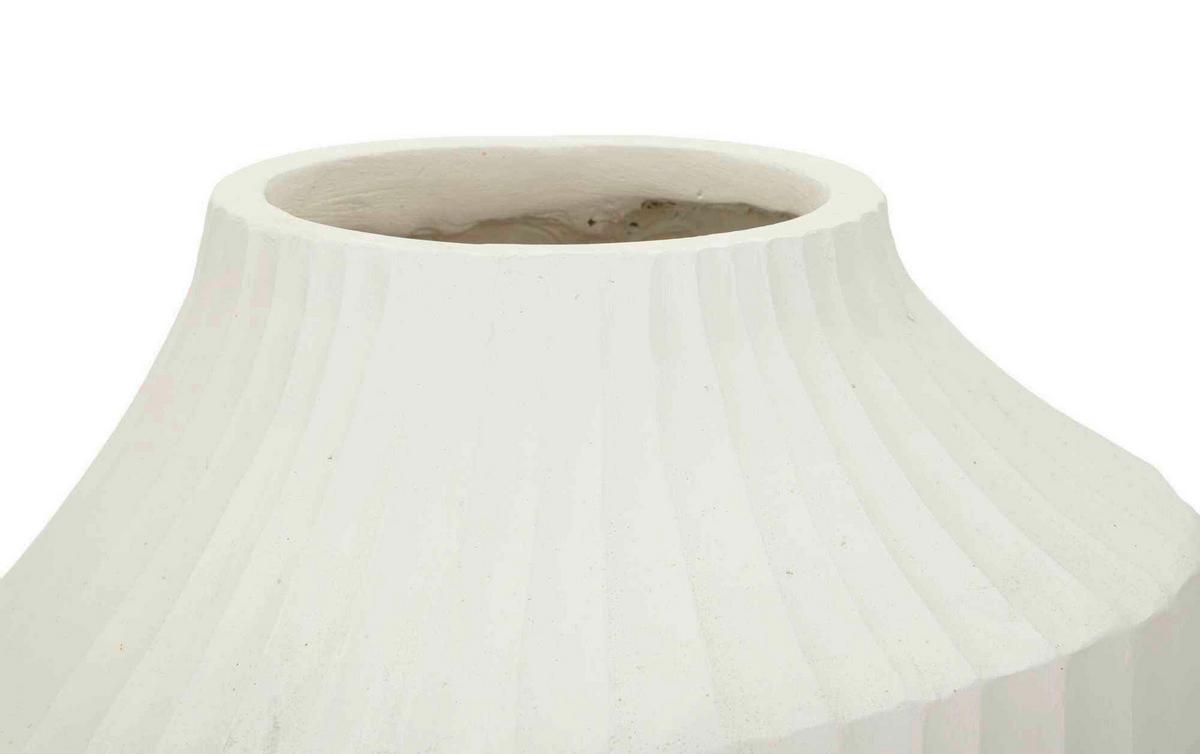 VÁZA ICE POT - biela, Basics, kov (28,5/50,5/28,5cm)
