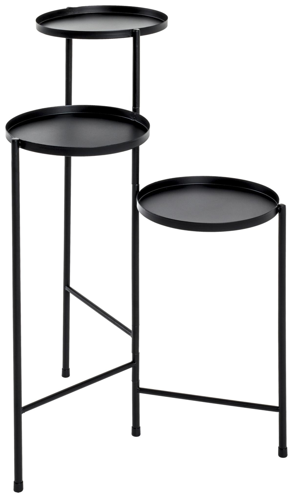 STĹPOVÝ STOJAN NA KVETY TOP - čierna, Modern, kov (45/77/45cm)