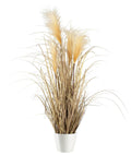Umelá rastlina Pampová tráva, V: 92cm - prírodná farba, Modern, plast (92cm) - Modern Living